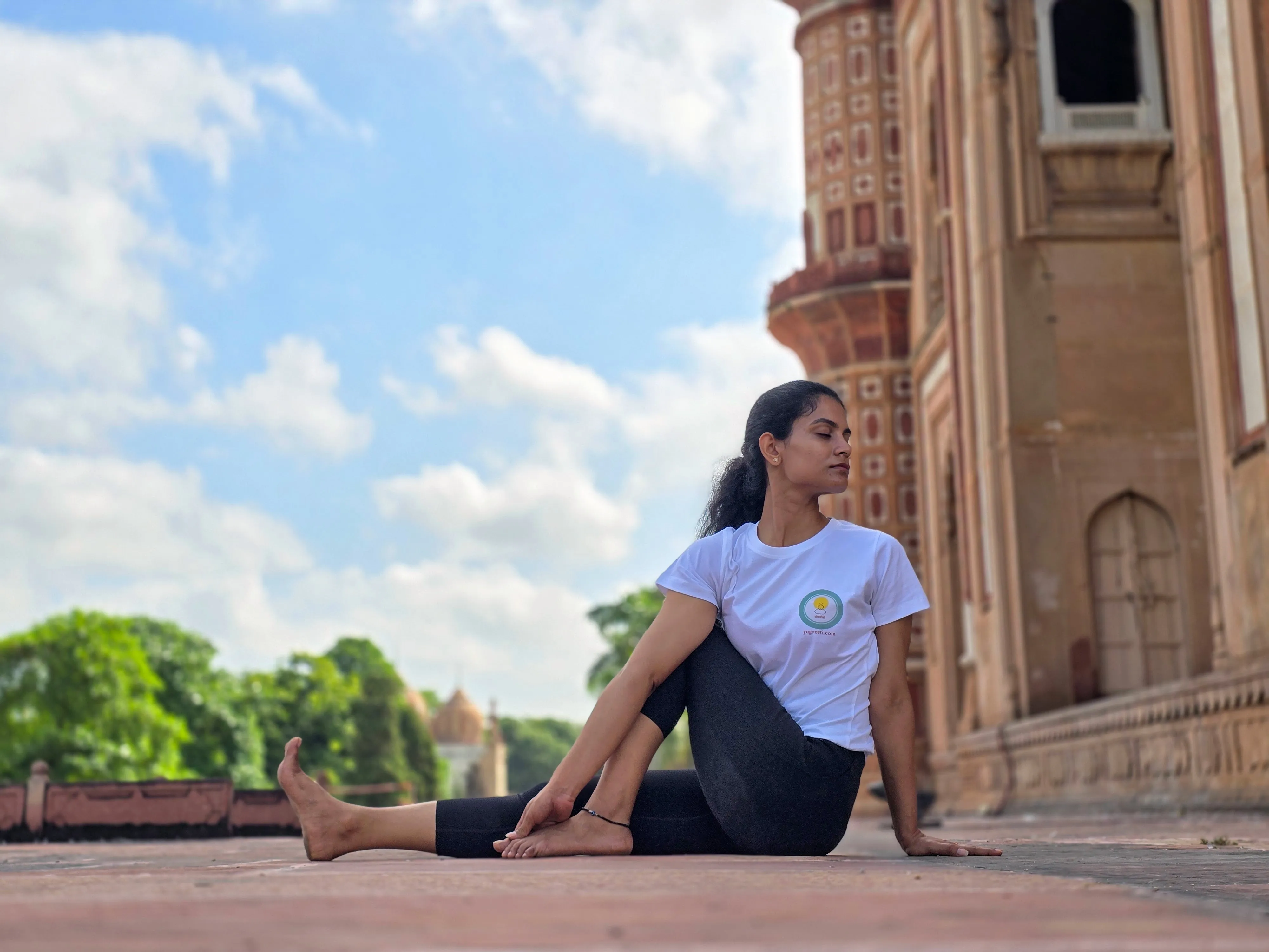 Seated twist — traditional practice